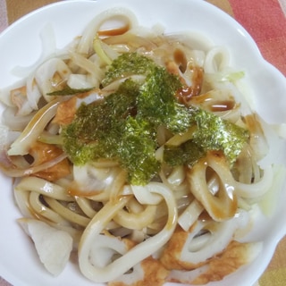 レンジでタレを☆照り焼きうどん